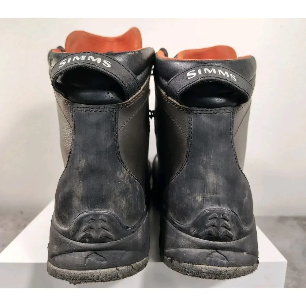 Simms Tributary Wading Boots Mens 11 Basalt Felt Sole Fly Fishing Waterproof EUC